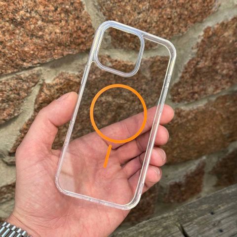Противоударный чехол MAGNETIK для iPhone 11 - Color Slim MagSafe-Orange