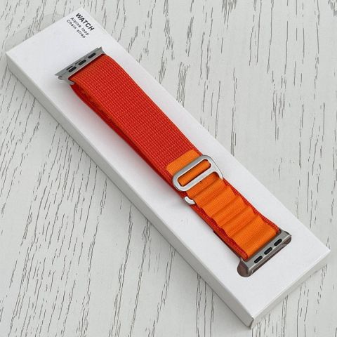 Ремешок для Apple Watch 42/44/45/49mm (Ultra) Alpine Loop-Orange