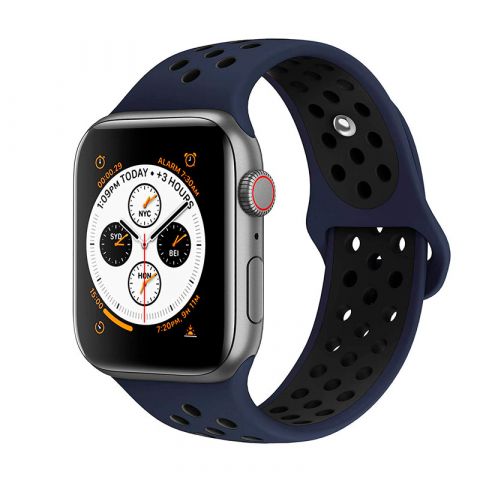 Ремешок для Apple Watch 38/40/41mm Nike Sport Band-Obsidian/Black