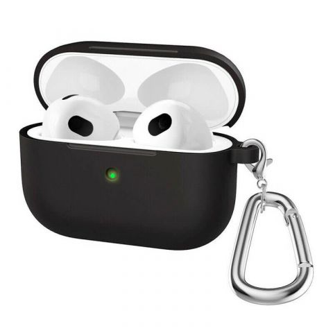 Чехол AirPods 3 Silicone Case Microfiber-Black