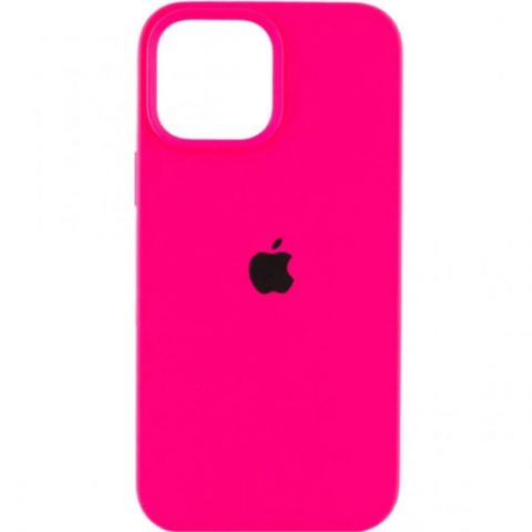 Силиконовый чехол для iPhone 16  Silicone Case Full-Hot Pink