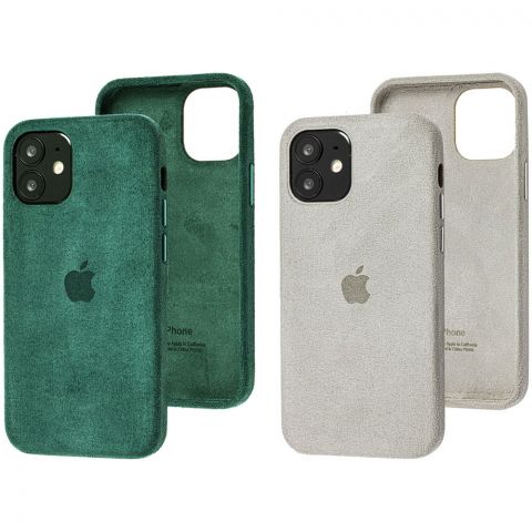 Замшевий чохол для iPhone 12 Mini Alcantara