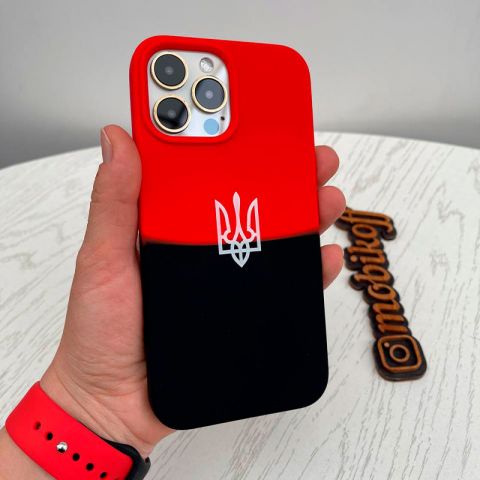 Патріотичний чохол для iPhone XS Max Silicone Case із прапором ОУН УПА