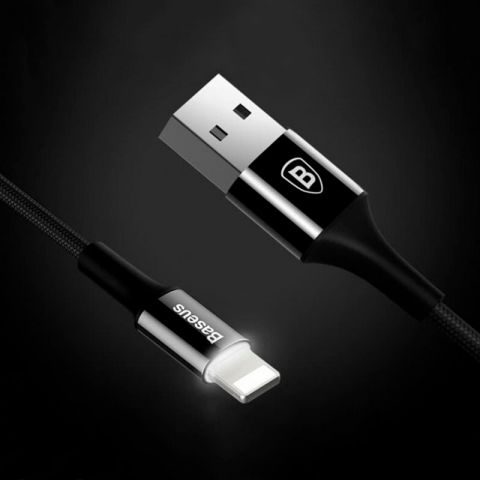 Lightning кабель для iPhone Baseus Shining Cable 2.0A 1m (со светящимся наконечником)