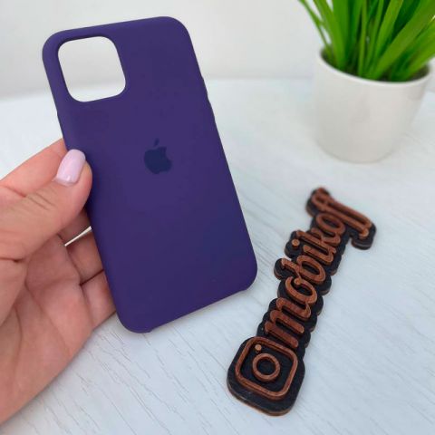 Силиконовый чехол для iPhone 14 Silicone Case Full-New Purple