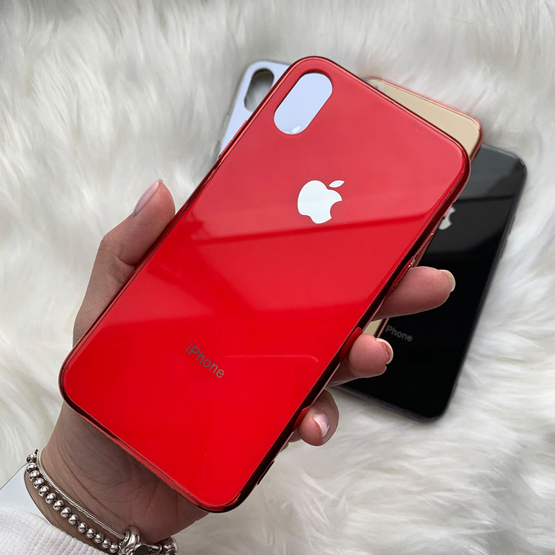 Чехол для iPhone X/XS Glass Case Logo фото 1