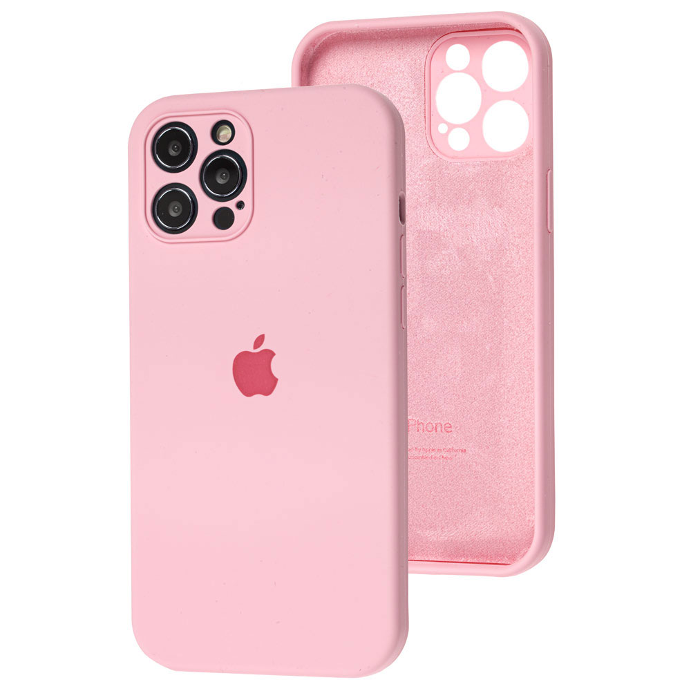 Силиконовый чехол для iPhone 12 Pro Max Silicone Case Full с защитой камеры фото 1
