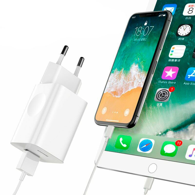 Зарядний пристрій Baseus Quick Charge QC 3.0 24W White фото 2