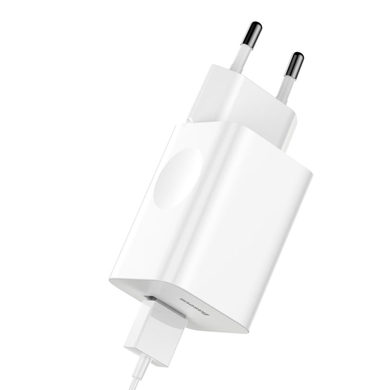 Зарядний пристрій Baseus Quick Charge QC 3.0 24W White фото 3