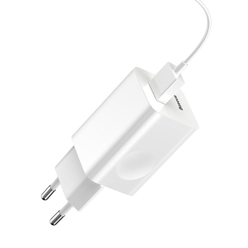 Зарядний пристрій Baseus Quick Charge QC 3.0 24W White фото 4