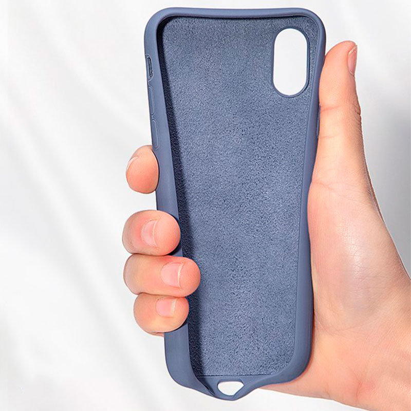 Силиконовый чехол для iPhone XS Max Silicone Case Full (с закрытой нижней частью) фото 2
