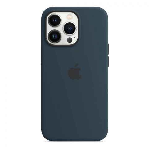 Силиконовый чехол для iPhone 13 Silicone Case Full-Abyss Blue