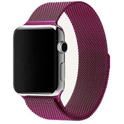 Ремешок для Apple Watch 42/44/45mm Milanese Loop Metal-Purple