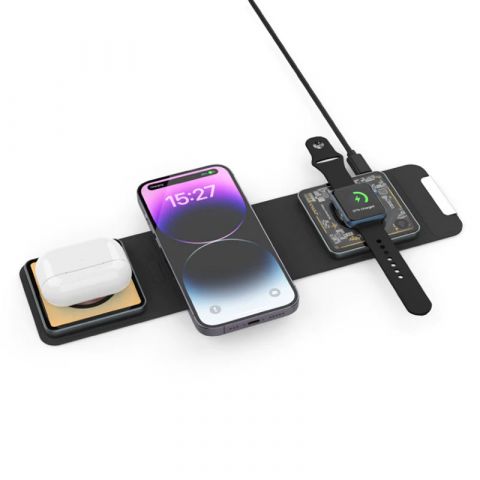 Беспроводная зарядка для телефона, Зарядник для Apple Iphone и Samsung, Быстрое зарядное устройство