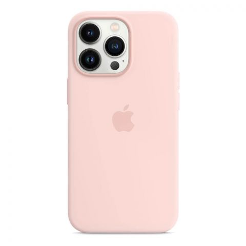Силиконовый чехол для iPhone 13 Silicone Case Full-Chalk Pink