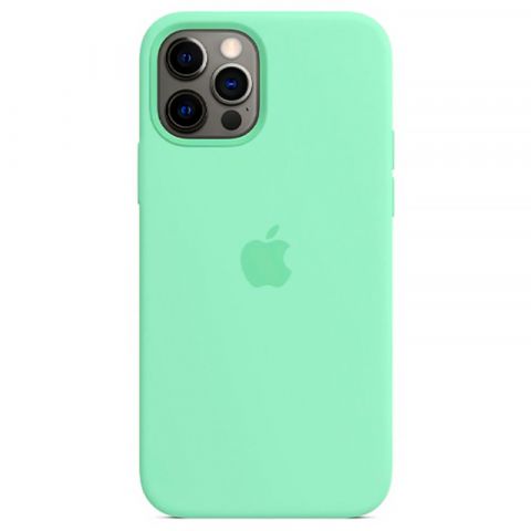 Силиконовый чехол для iPhone 13 Silicone Case Full-Fresh Green