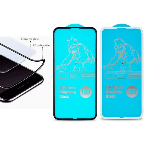 18D Защитное стекло iPhone 7/8/SE 2020 King Kong с противоударными краями