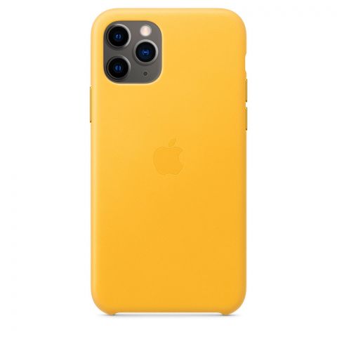 Кожаный чехол для iPhone 11 Pro Leather Case-Meyer Lemon