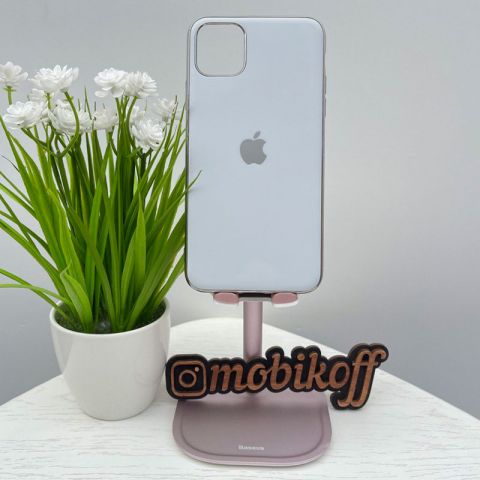 Чехол для iPhone 11 Pro Glass Silicone Logo Matte-White