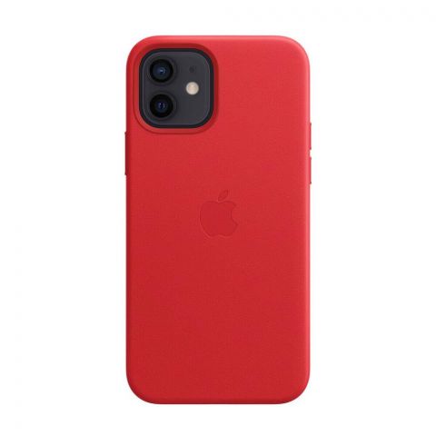 Кожаный чехол для iPhone 12 Mini Leather Case with MagSafe-(PRODUCT) RED