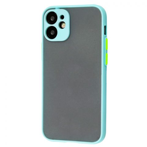 Чехол для iPhone 12 Mini LikGus Totu с защитой камеры-Turquoise