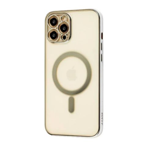 Чехол для iPhone 12 Mini MagSafe J-case с защитой камеры-Silver