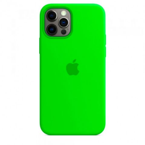 Силиконовый чехол для iPhone 13 Silicone Case Full-Lime Green